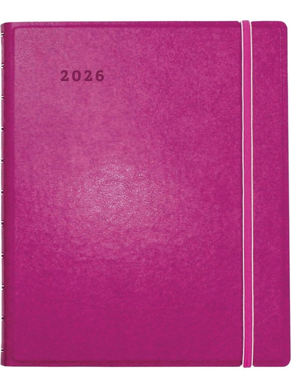 2027 Monthly Planner | 17 Months, Twin-Wire Binding, Bilingual, Fuchsia